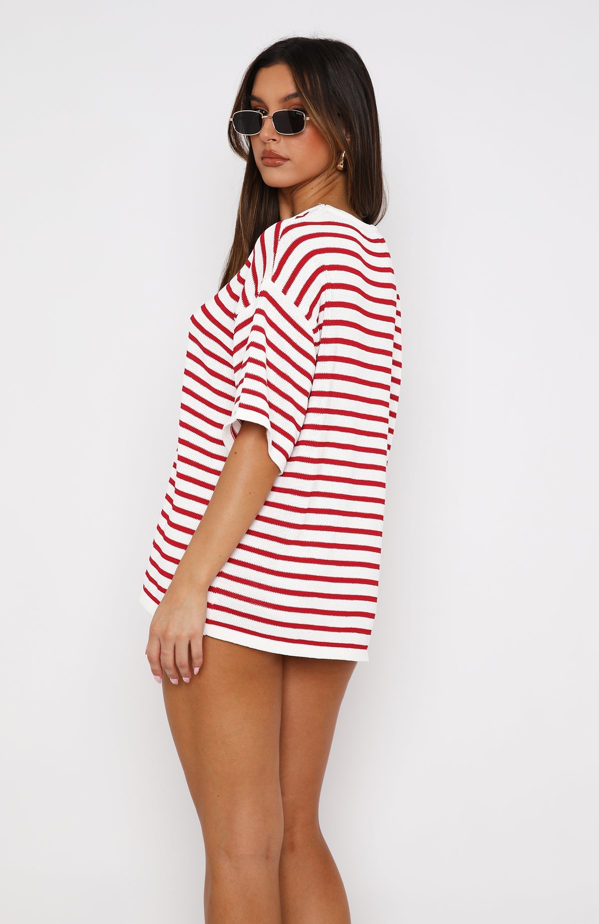 All The Little Things Top Red StripeM/L
