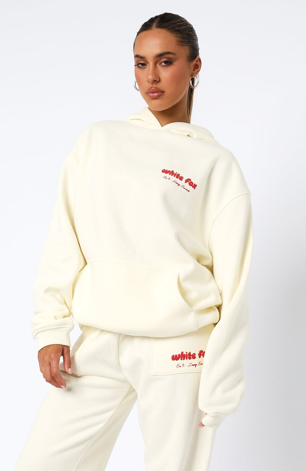 Era 8 Oversized Hoodie Cherry CreamS/M