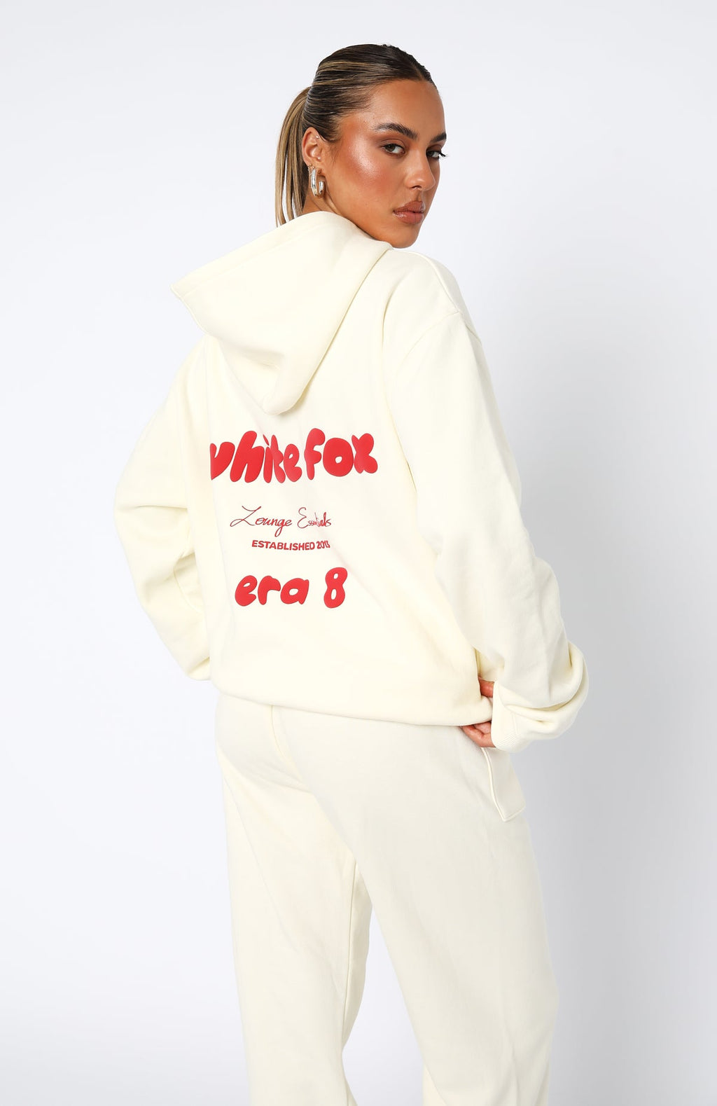 Era 8 Oversized Hoodie Cherry CreamL/XL