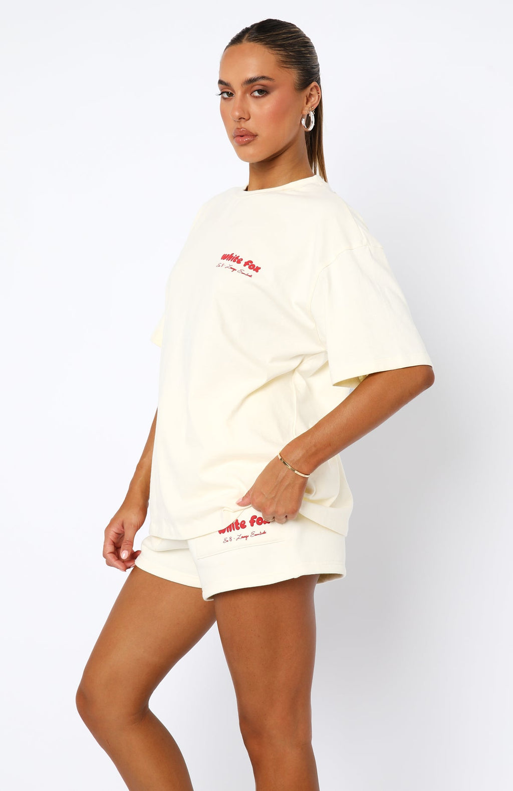 Era 8 Oversized Tee Cherry CreamS/M