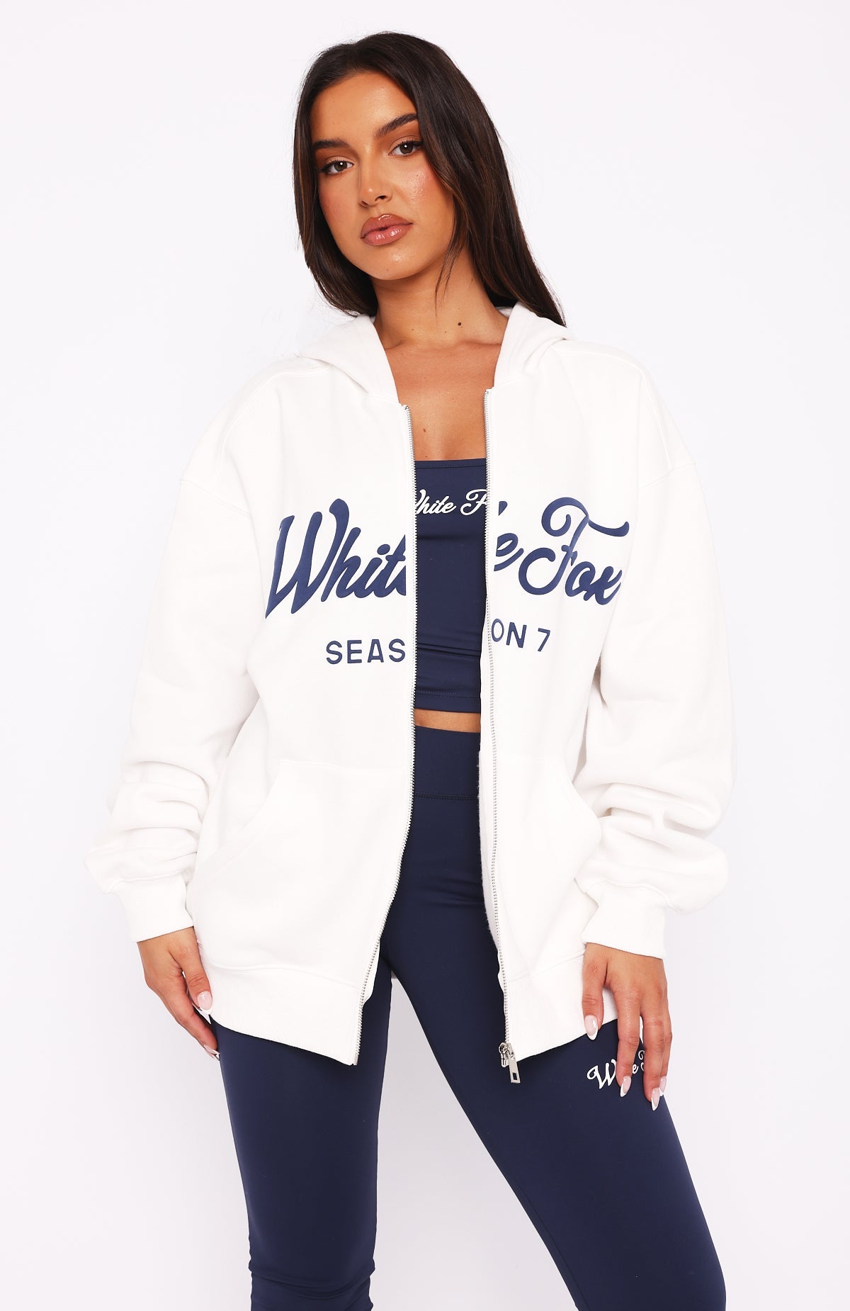 Season 7 Zip Front Hoodie SnowXS/S