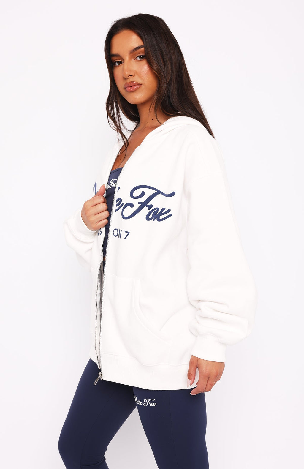 Season 7 Zip Front Hoodie SnowS/M
