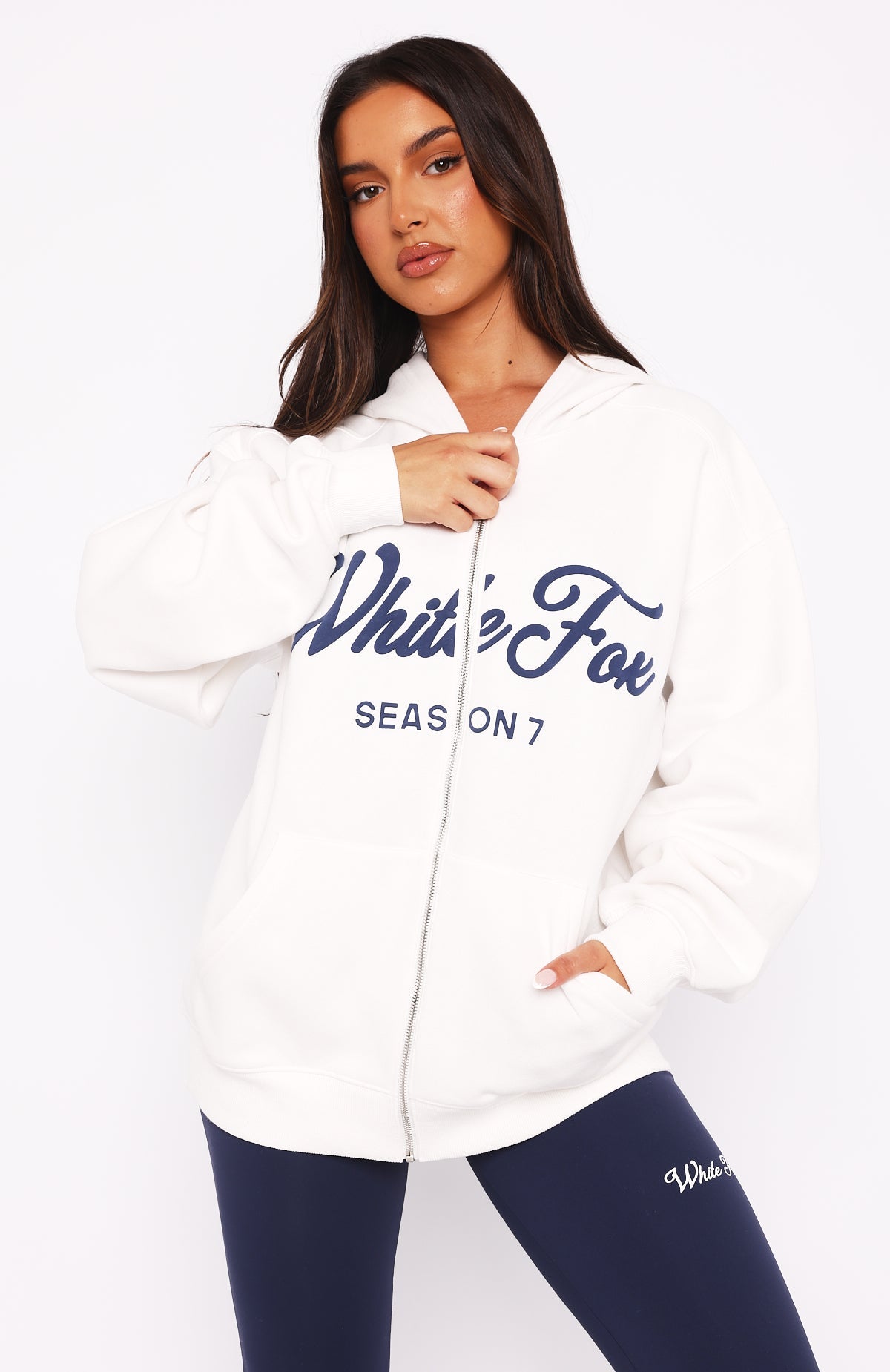 Season 7 Zip Front Hoodie SnowXXS/XS