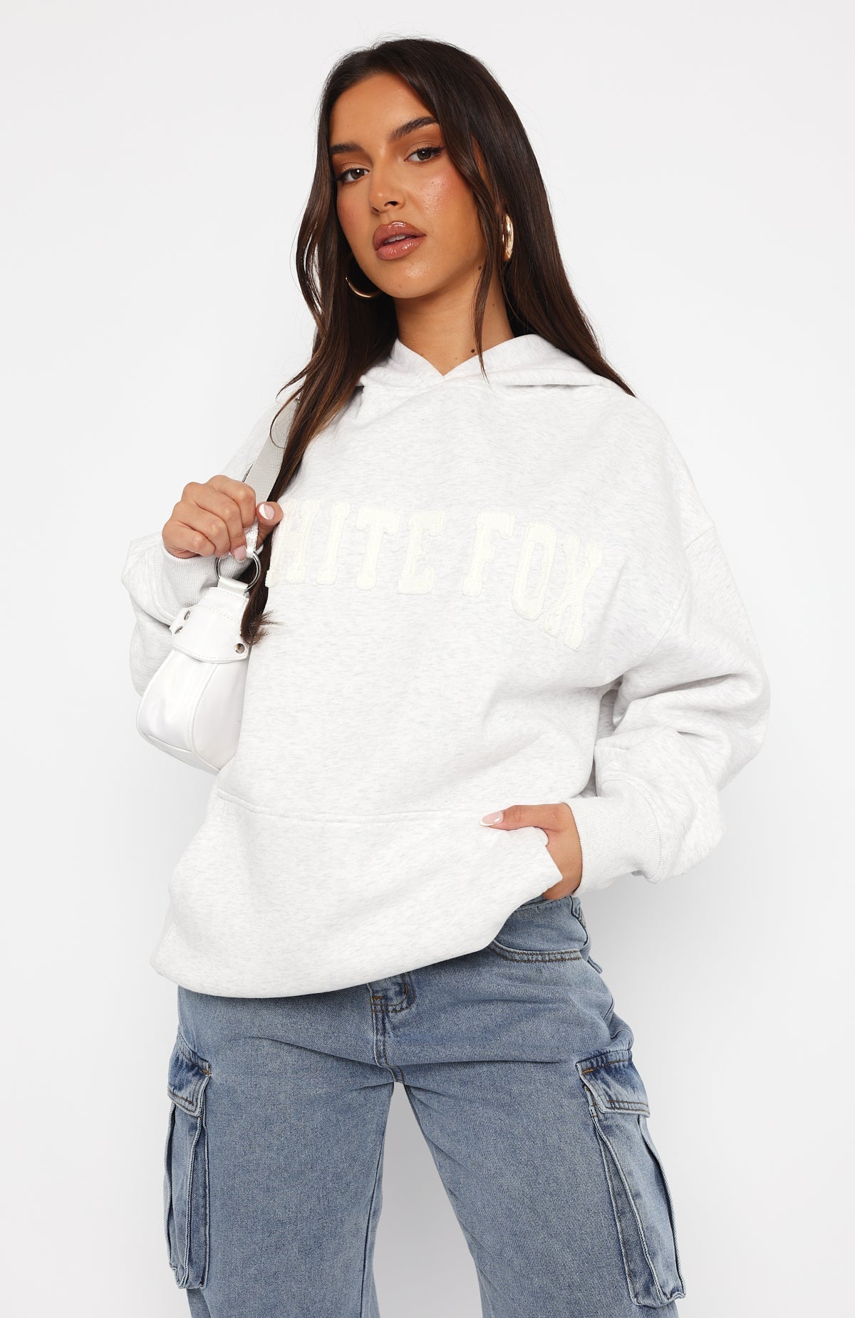 Shout It Out Oversized Hoodie Grey MarleXS/S