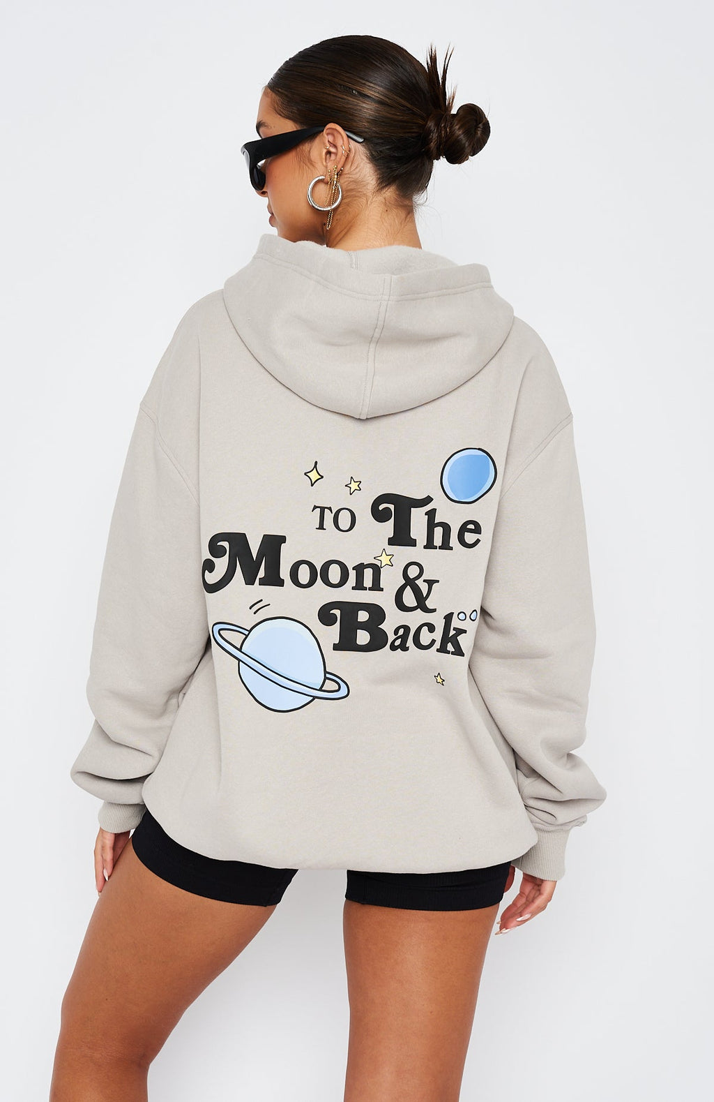 To The Moon Oversized Hoodie LunarM/L