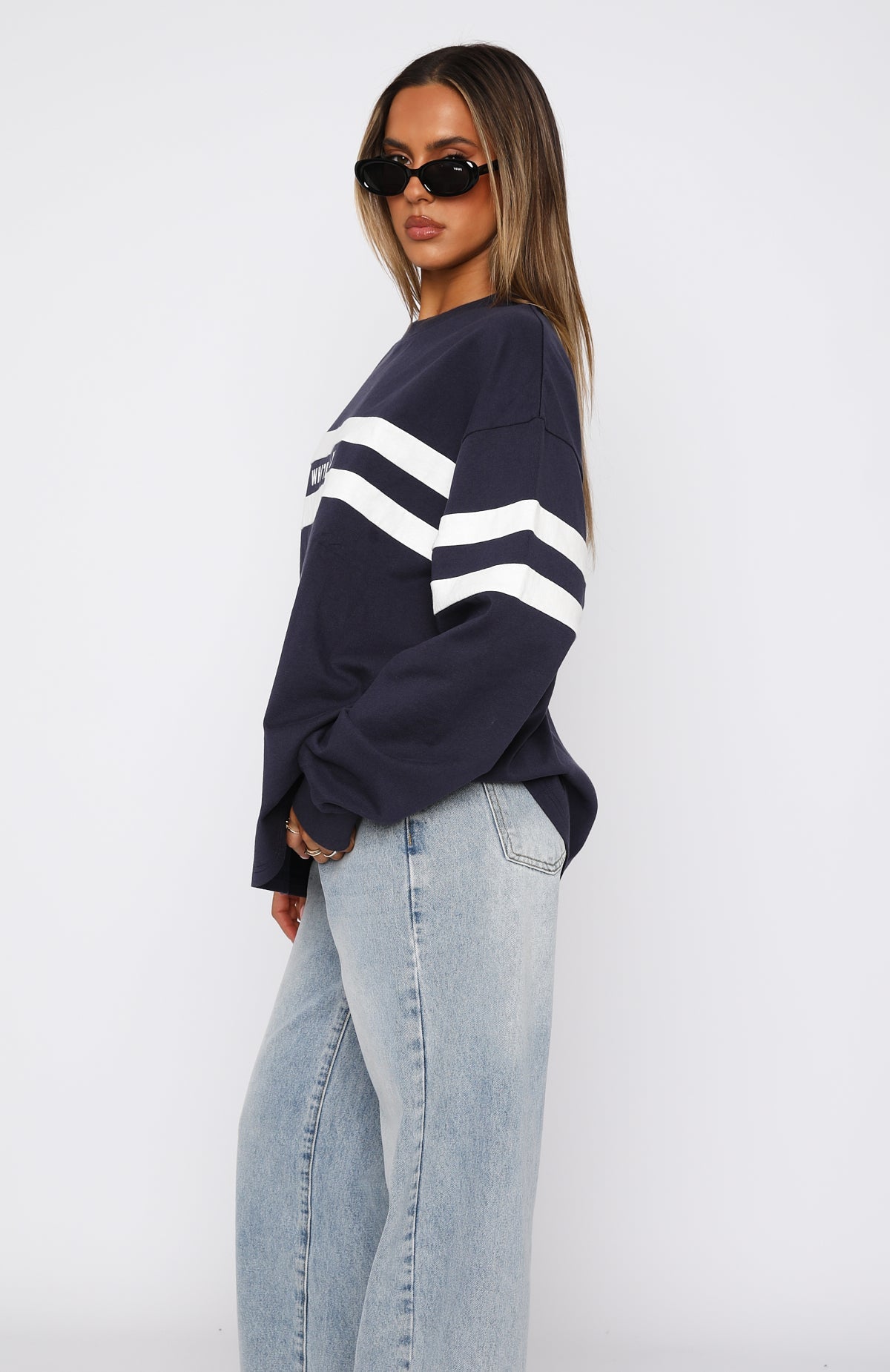 You're My Inspiration Long Sleeve Tee NavyS/M