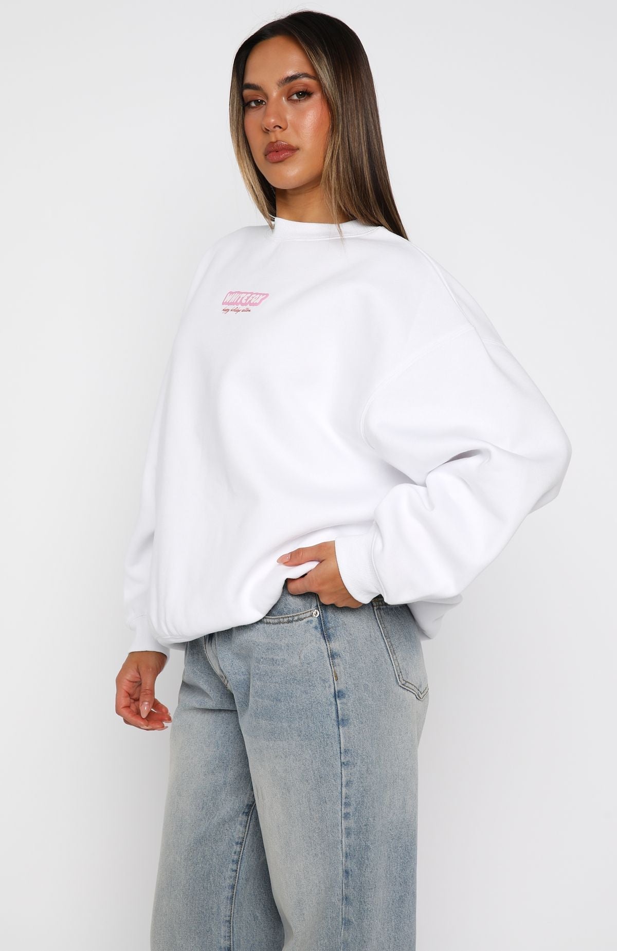 Santa Baby Oversized Sweater WhiteS/M