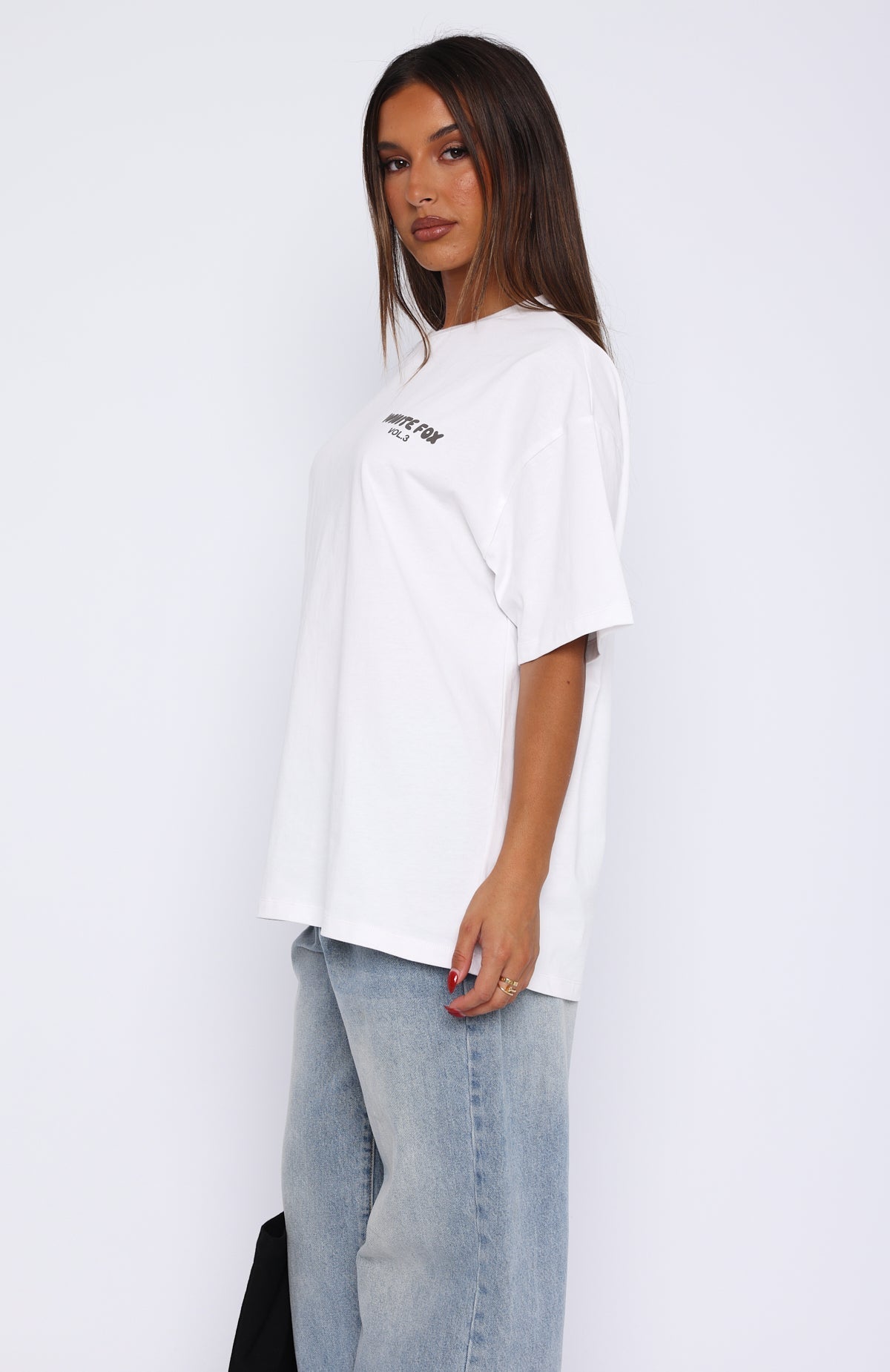 Offstage Back Graphic Oversized Tee WhiteXS/S