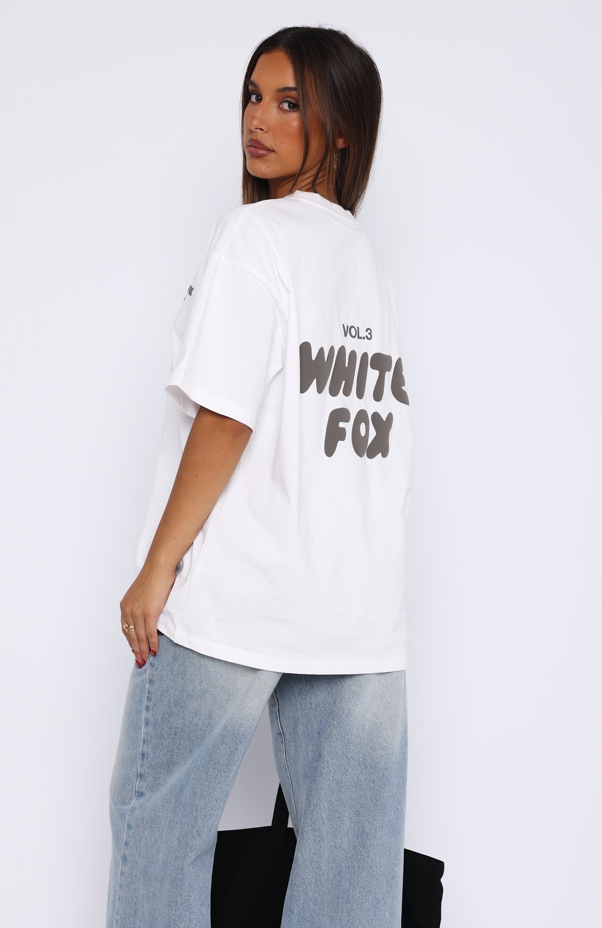 Offstage Back Graphic Oversized Tee WhiteS/M