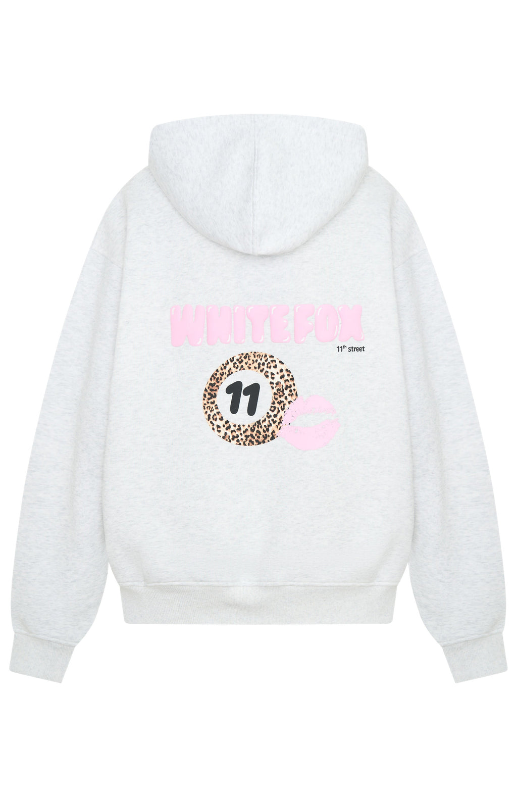 11th Street She's So Lucky Oversized Hoodie Leopard SpliceL/XL