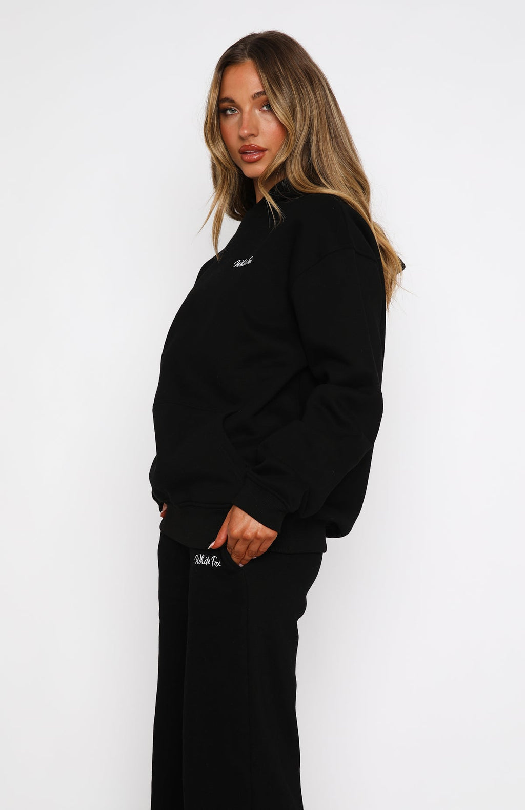 Match Your Words Oversized Hoodie BlackS/M