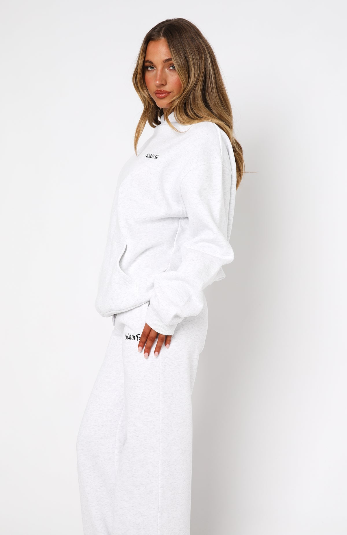 Match Your Words Oversized Hoodie Grey MarleS/M
