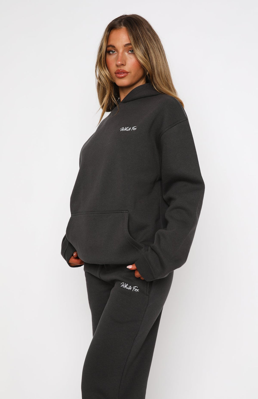 Match Your Words Oversized Hoodie CharcoalS/M
