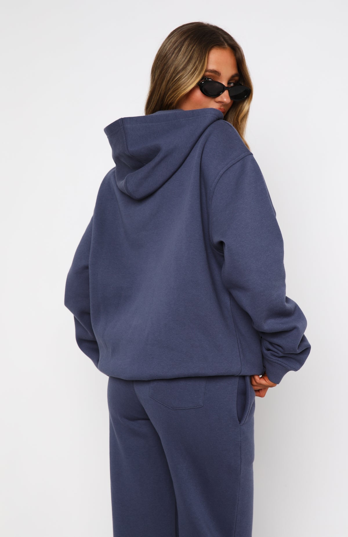 Match Your Words Oversized Hoodie NavyM/L