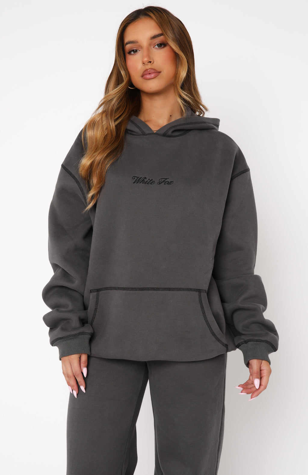 Instant Attraction Oversized Hoodie CharcoalXS/S