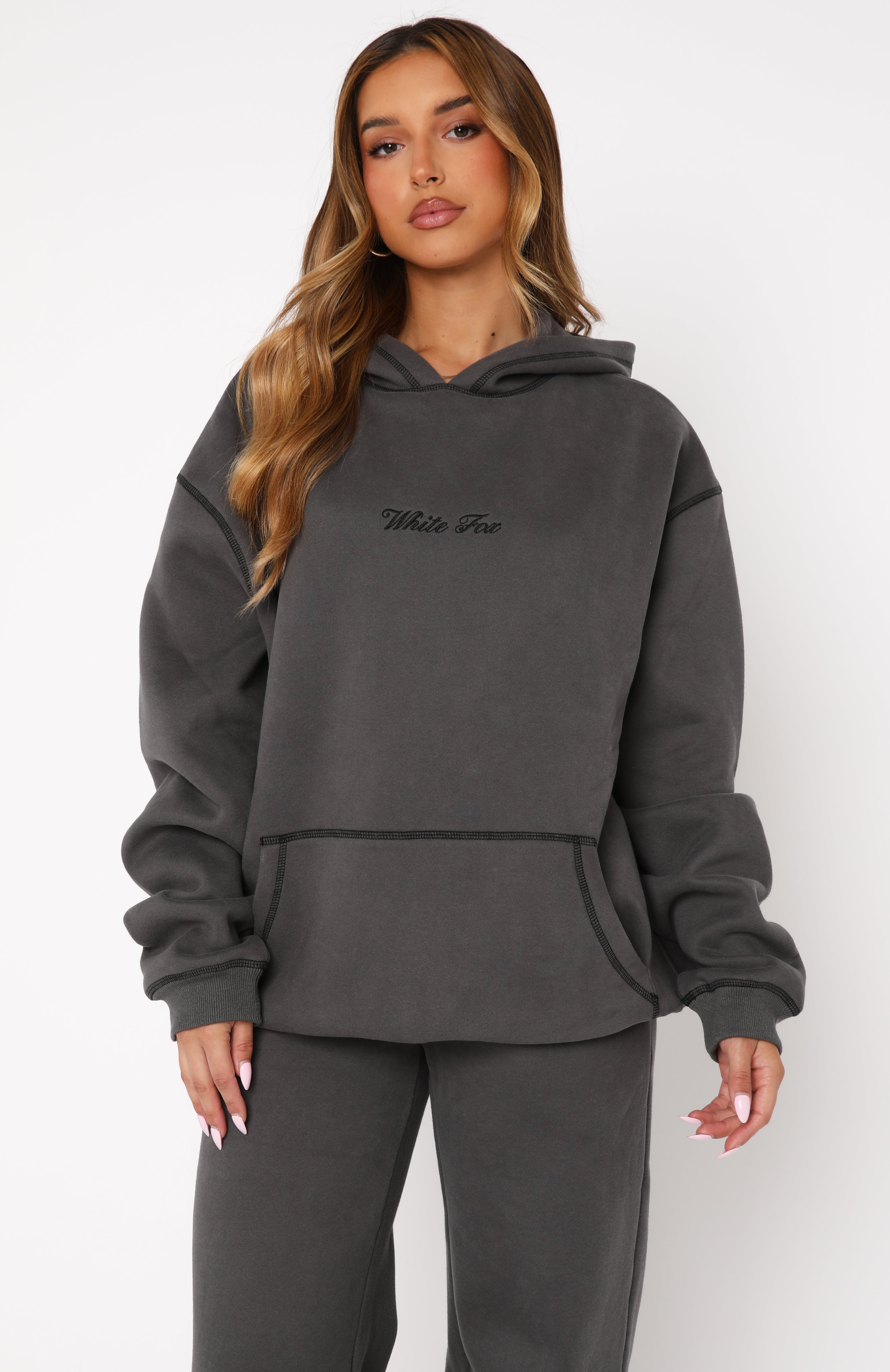Instant Attraction Oversized Hoodie CharcoalXS/S