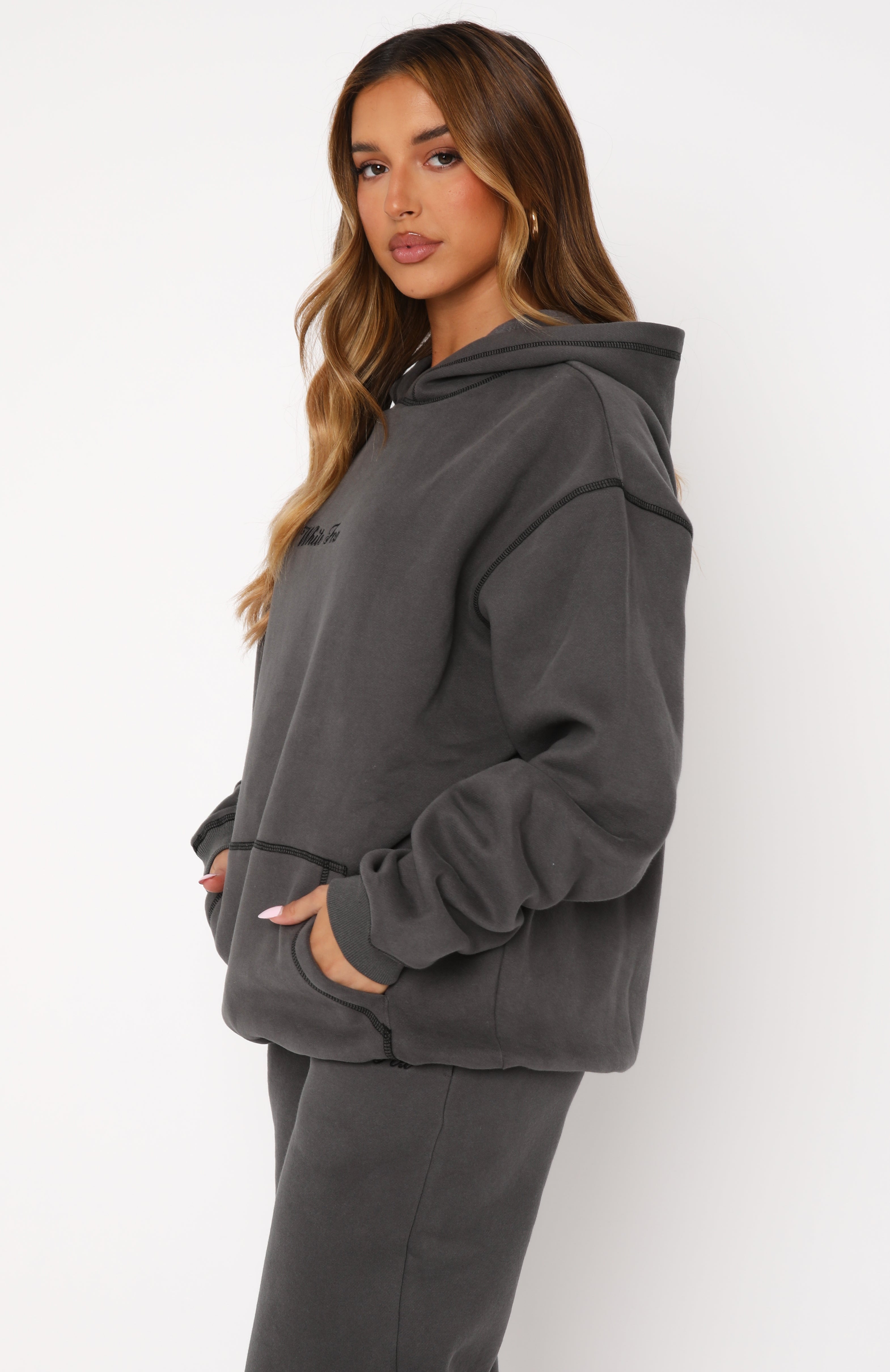 Instant Attraction Oversized Hoodie CharcoalS/M