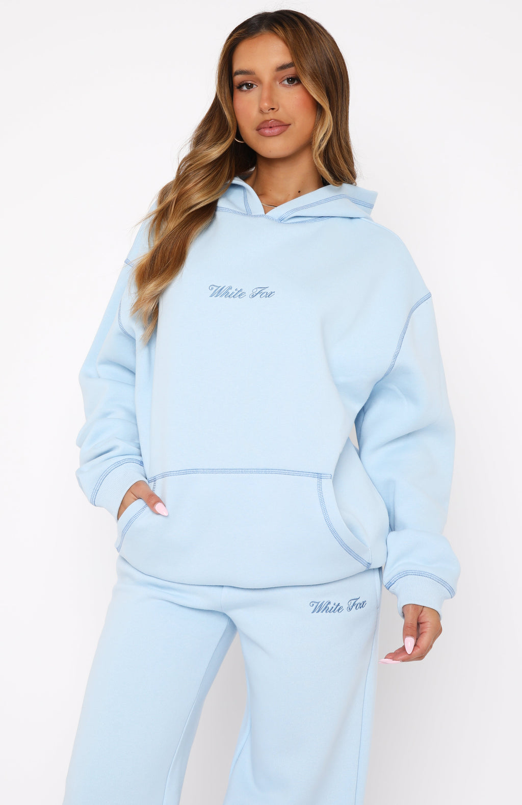 Instant Attraction Oversized Hoodie Baby BlueXS/S