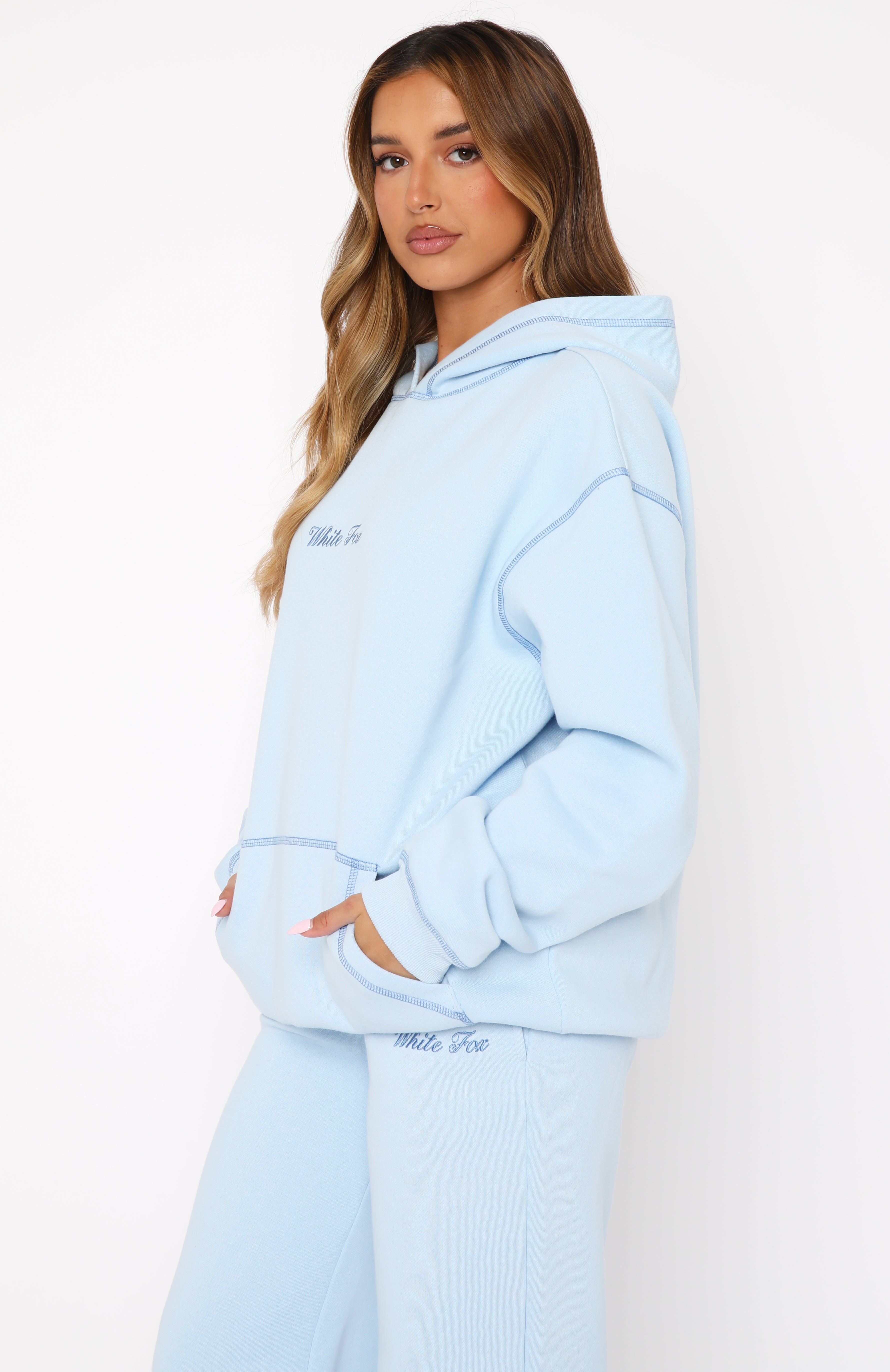 Instant Attraction Oversized Hoodie Baby BlueS/M