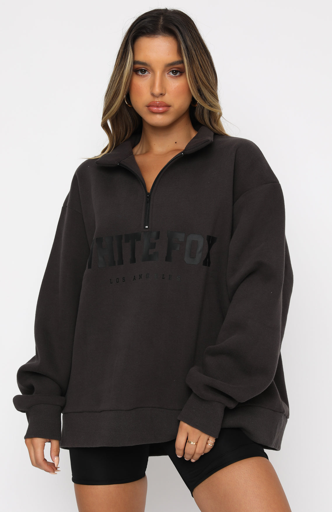 High Standard Zip Front Sweater ShadowXS/S