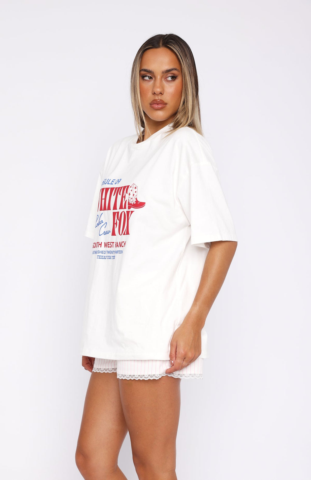 Capsule 9 Rodeo Crew Oversized Tee WhiteXS/S