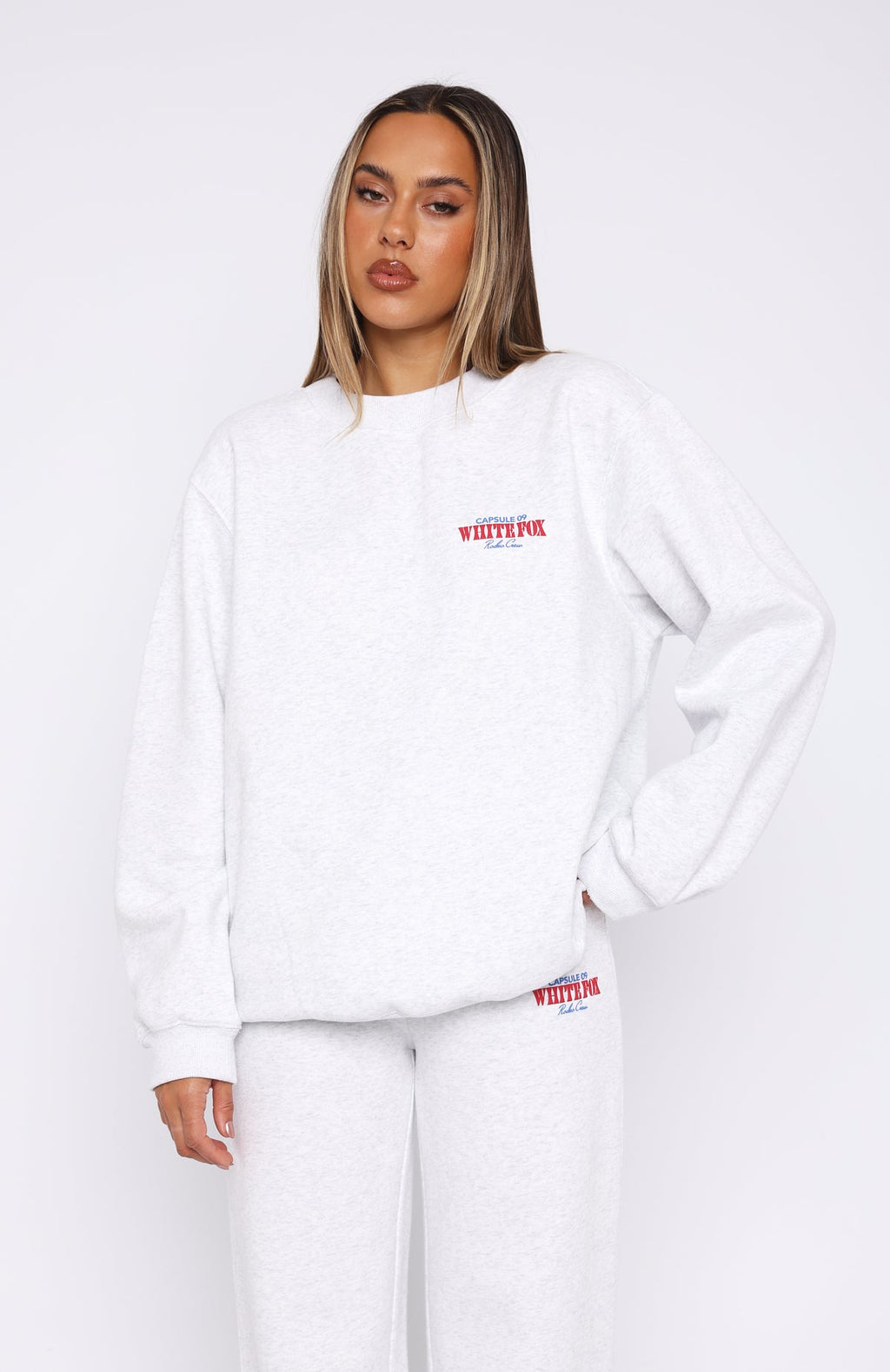 Capsule 9 Rodeo Crew Oversized Sweater Grey MarleL/XL