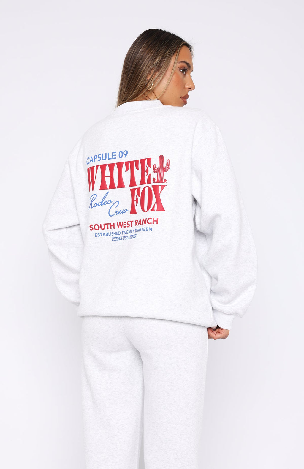 Capsule 9 Rodeo Crew Oversized Sweater Grey MarleS/M