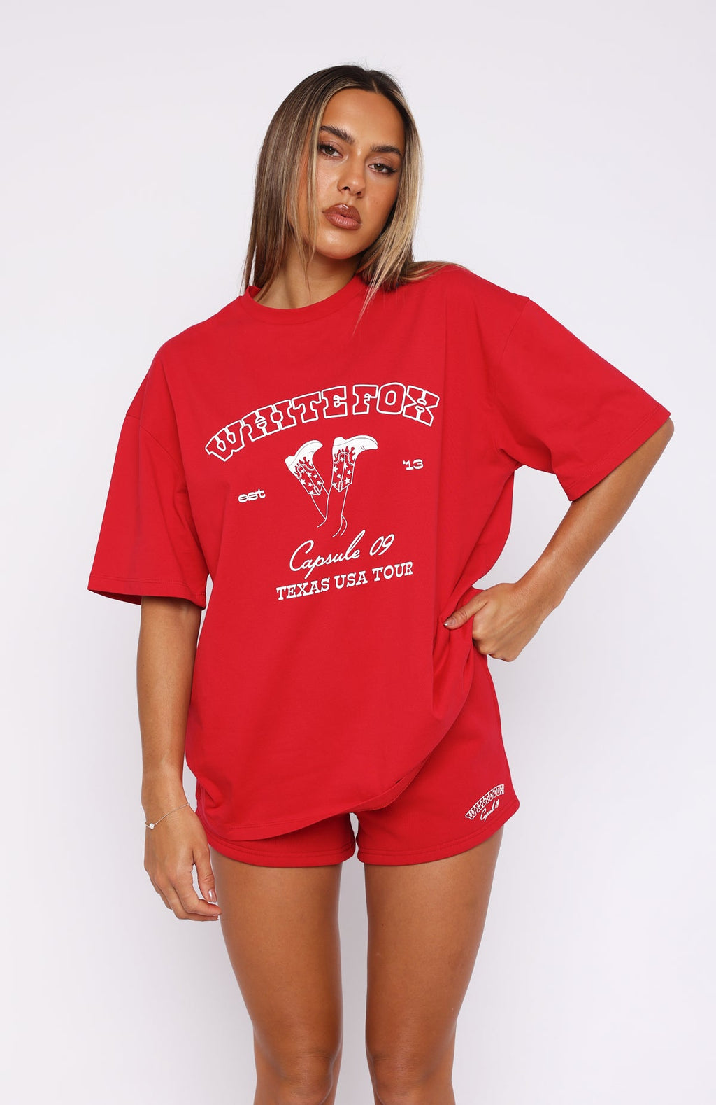 Capsule 9 Take It On Tour Oversized Tee RedXXS/XS