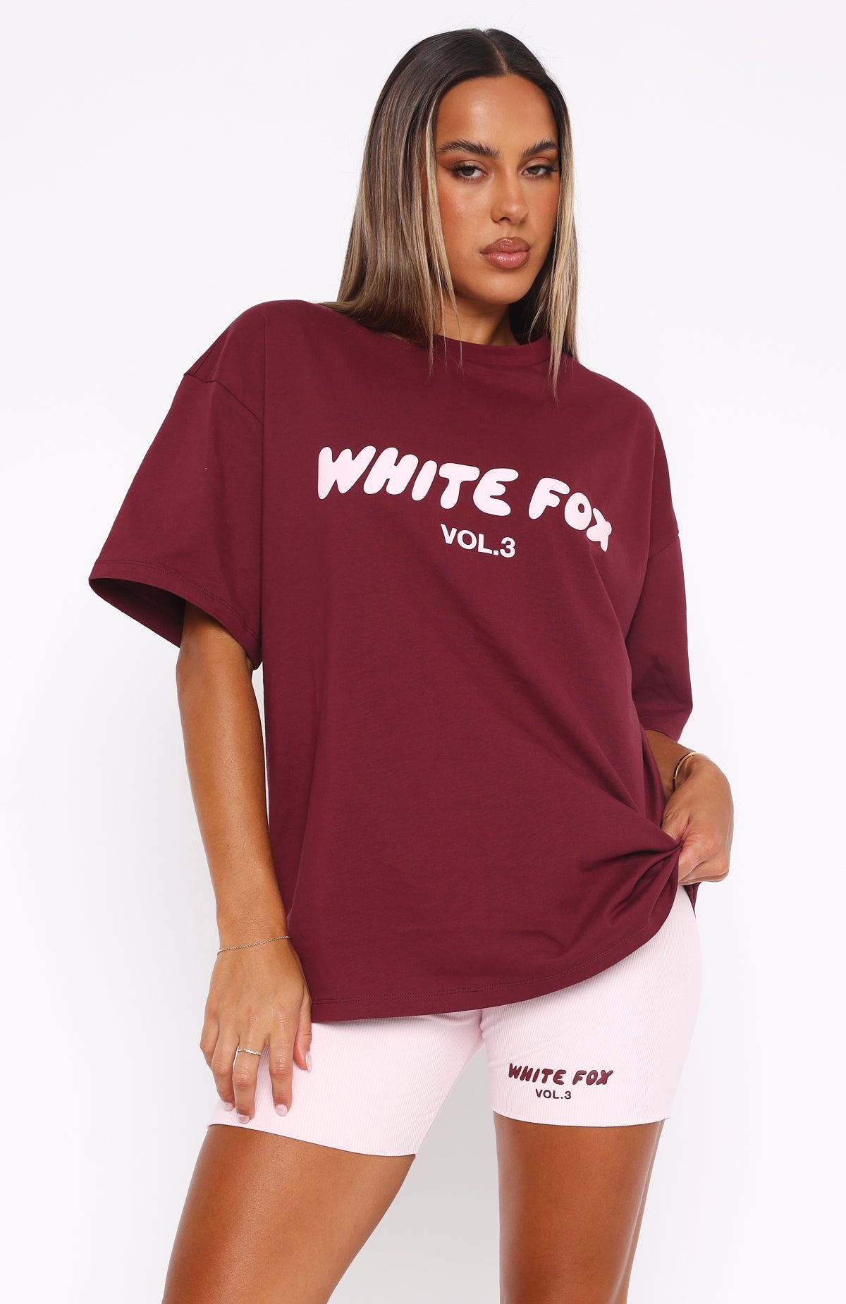 Offstage Oversized Tee Red VelvetL/XL