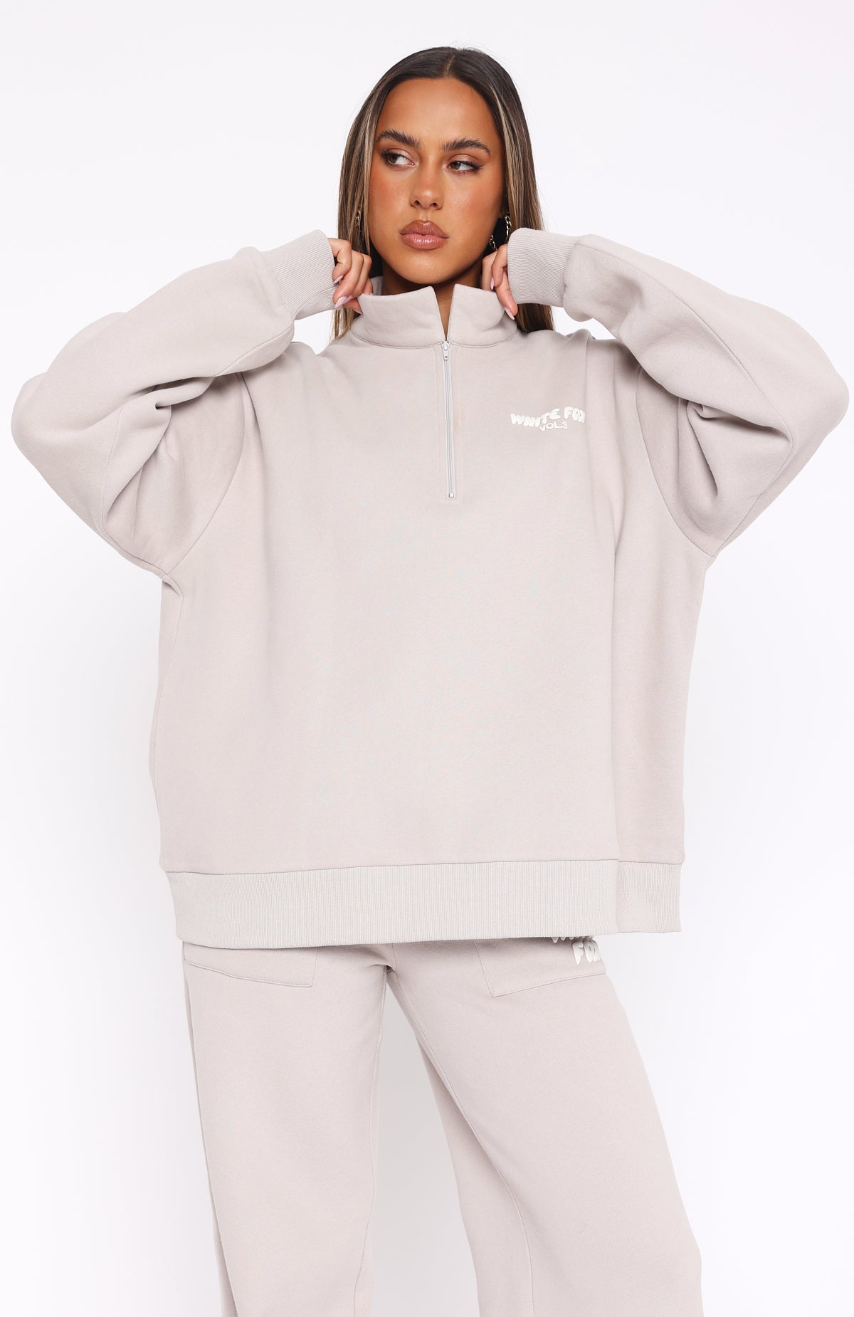Offstage Zip Front Sweater MoonXXS/XS