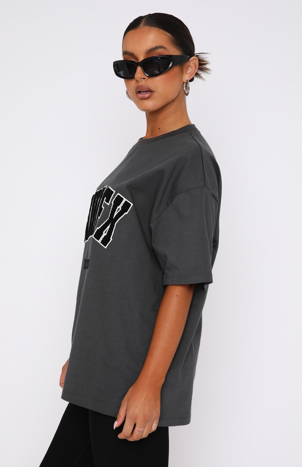 Give It Away Oversized Tee CharcoalS/M