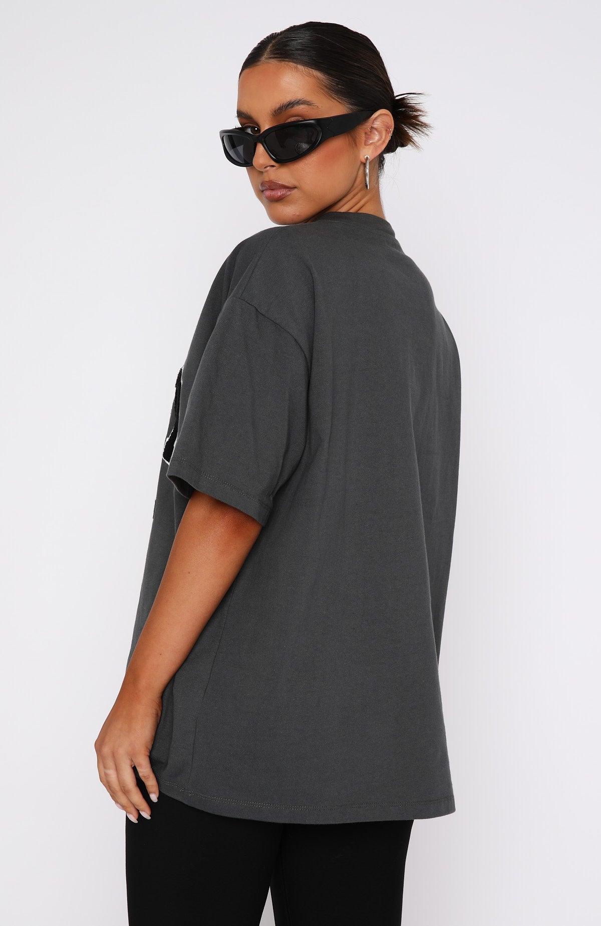 Give It Away Oversized Tee CharcoalM/L