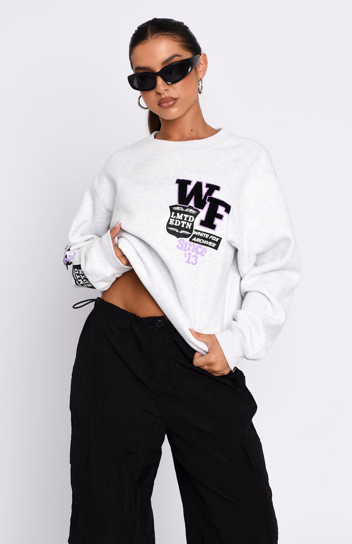 Part Of History Oversized Sweater Grey MarleXS/S