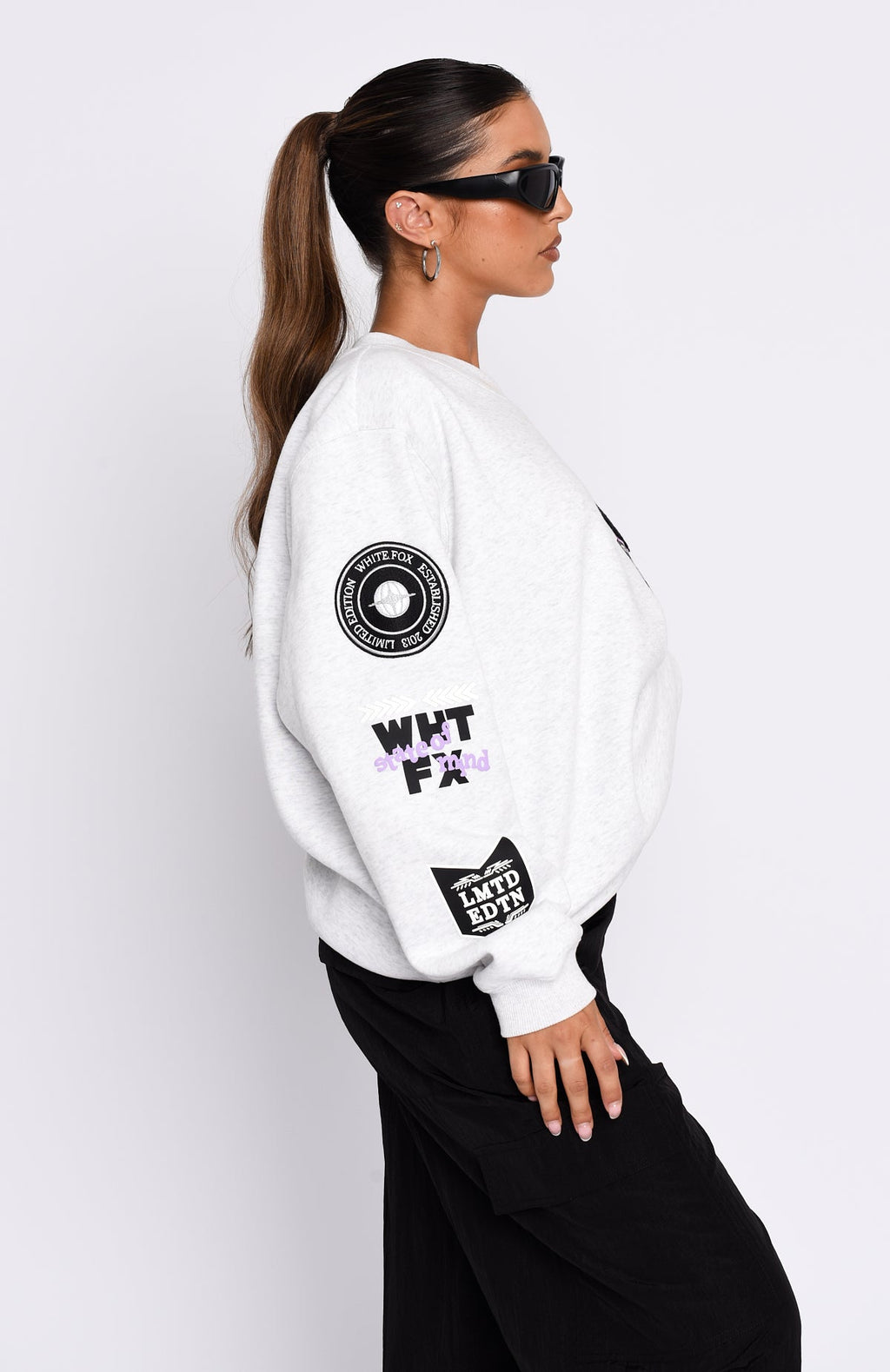 Part Of History Oversized Sweater Grey MarleS/M
