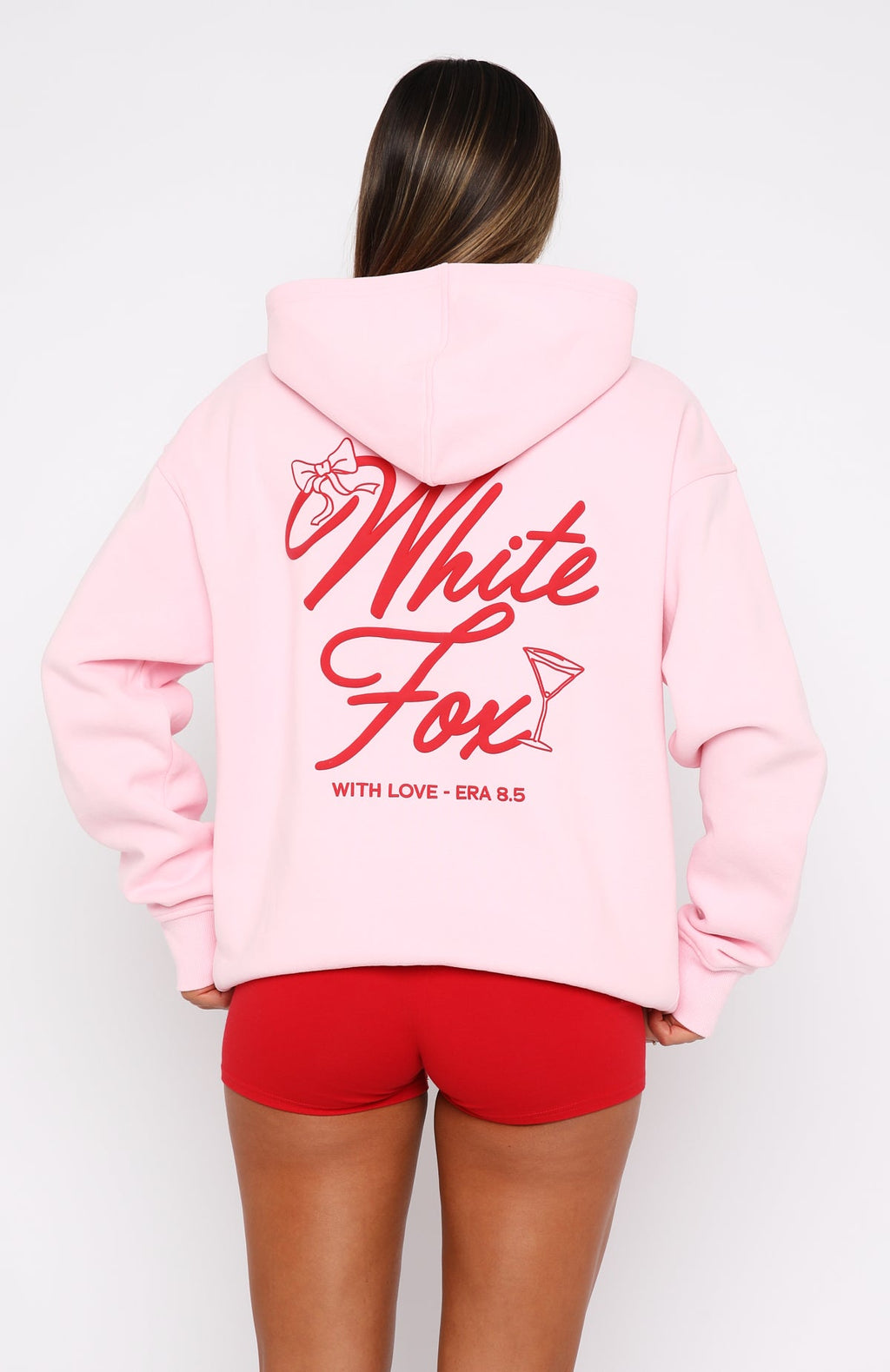 With Love \u0026 Kisses Oversized Hoodie Baby PinkL/XL