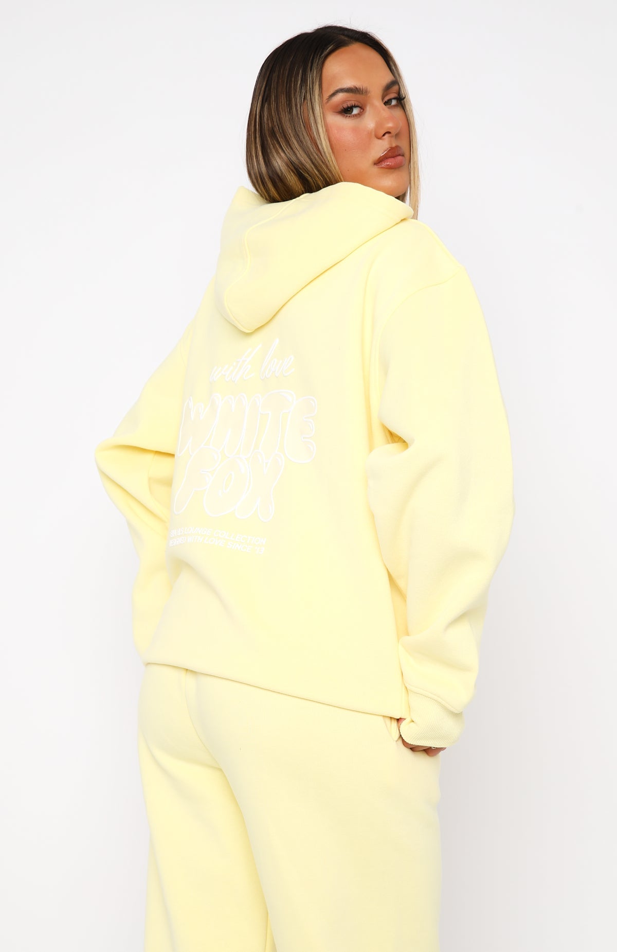 With Love Always Oversized Hoodie LemonS/M