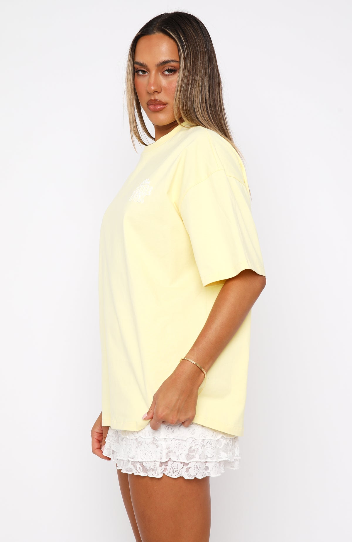 With Love Always Oversized Tee LemonXS/S