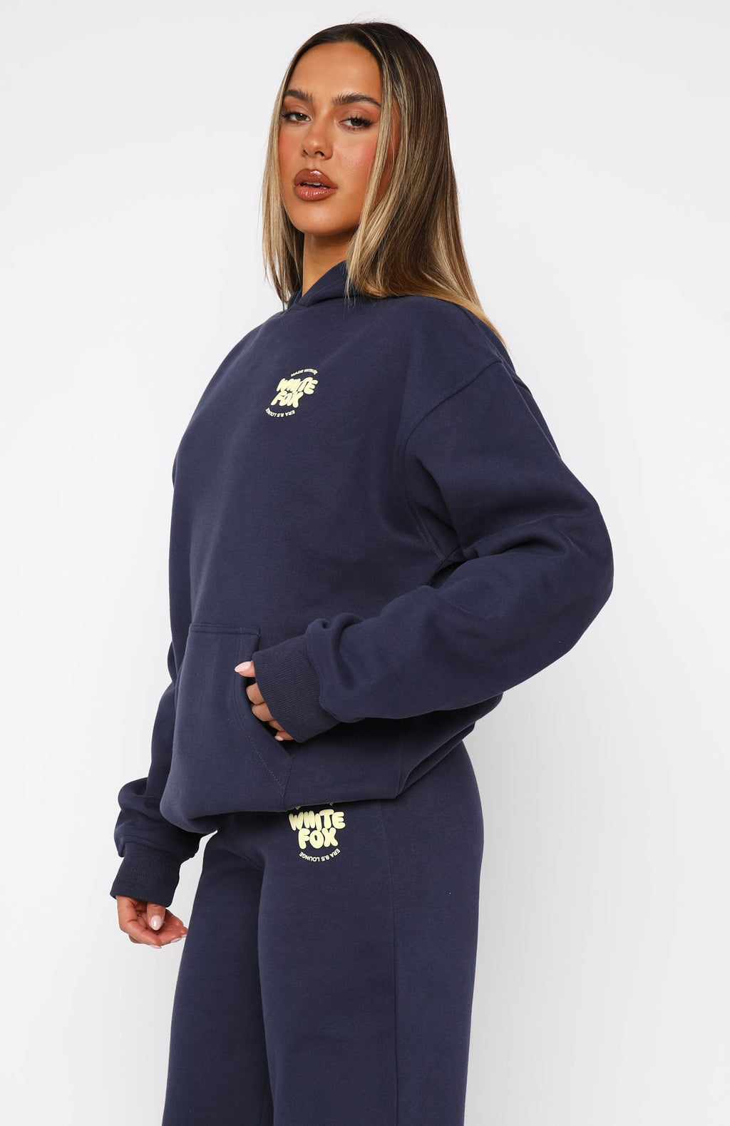 With Love For You Oversized Hoodie NavyXS/S