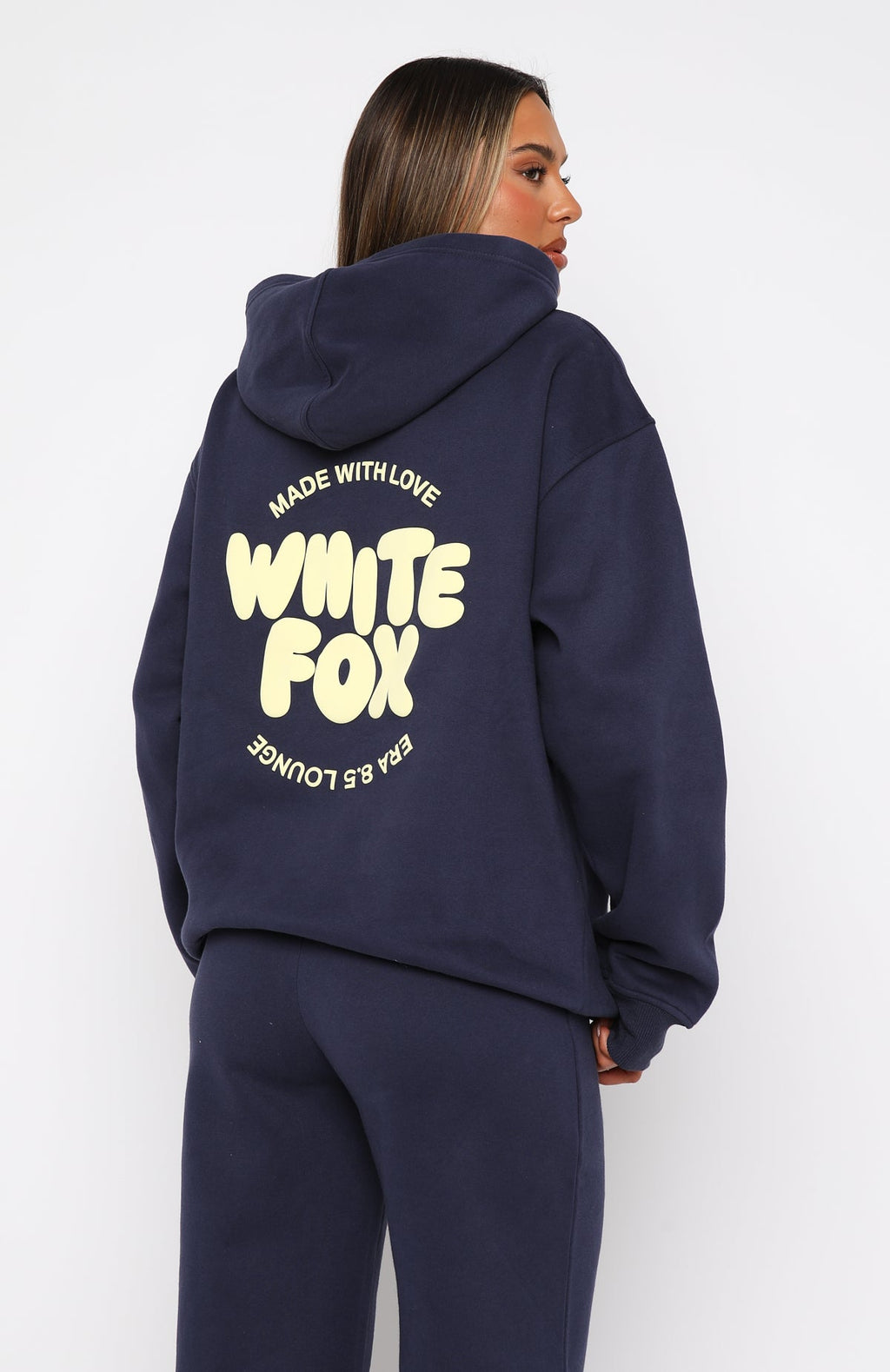With Love For You Oversized Hoodie NavyS/M