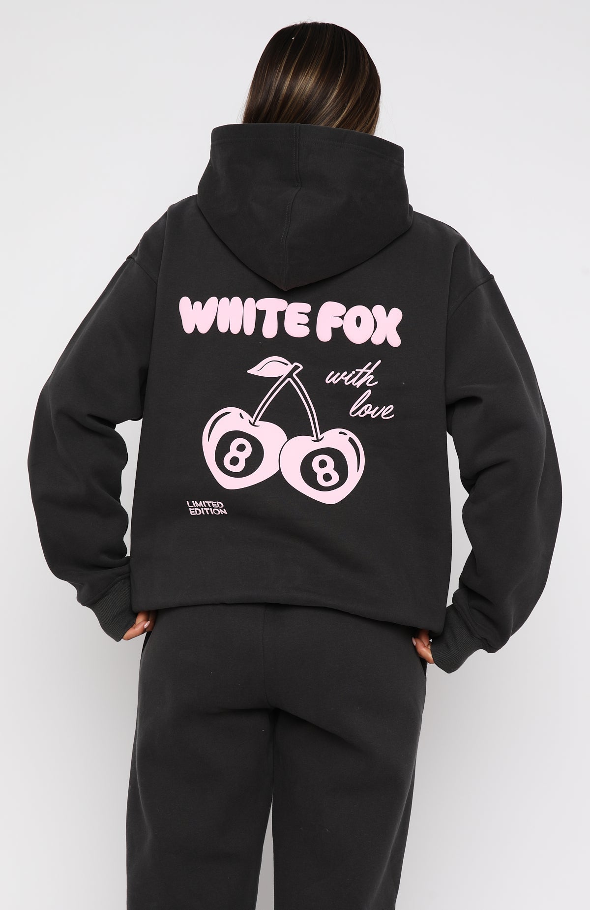 With Love In The Moment Oversized Hoodie CharcoalS/M