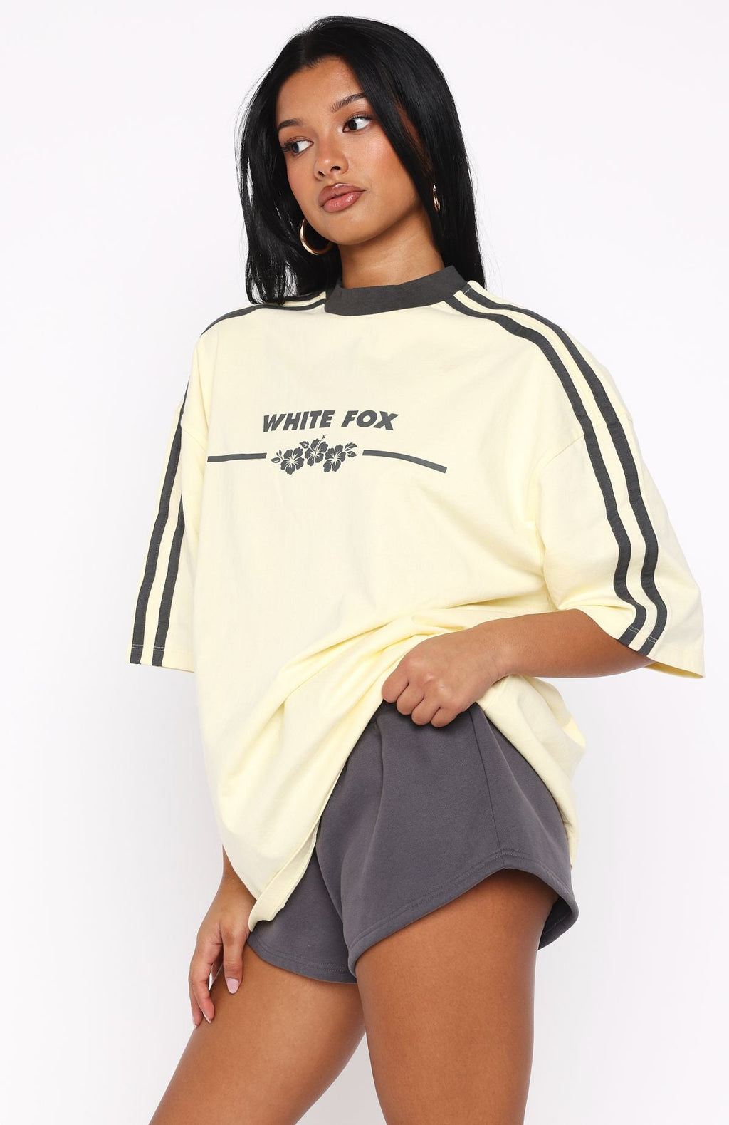Deep Waters Oversized Tee LemonXS/S