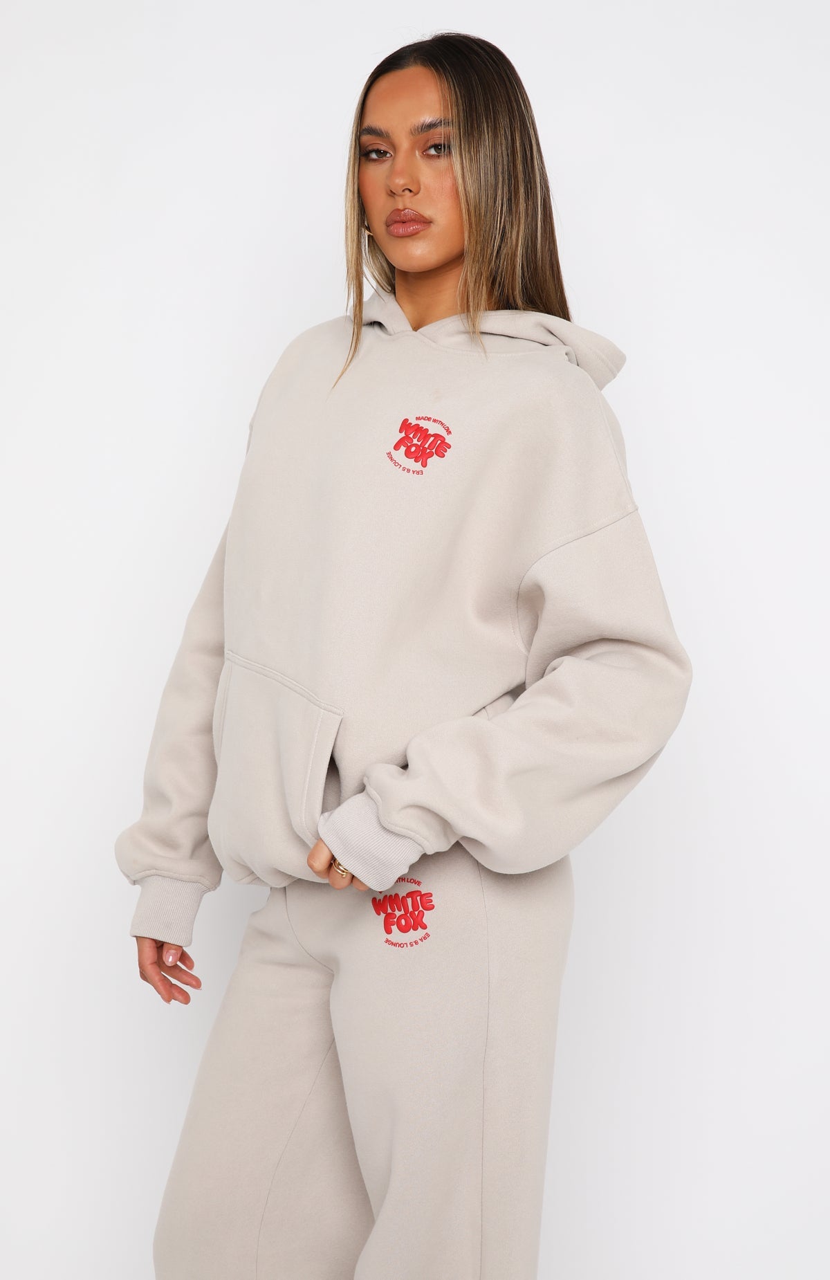 With Love For You Oversized Hoodie MoonXL/XXL