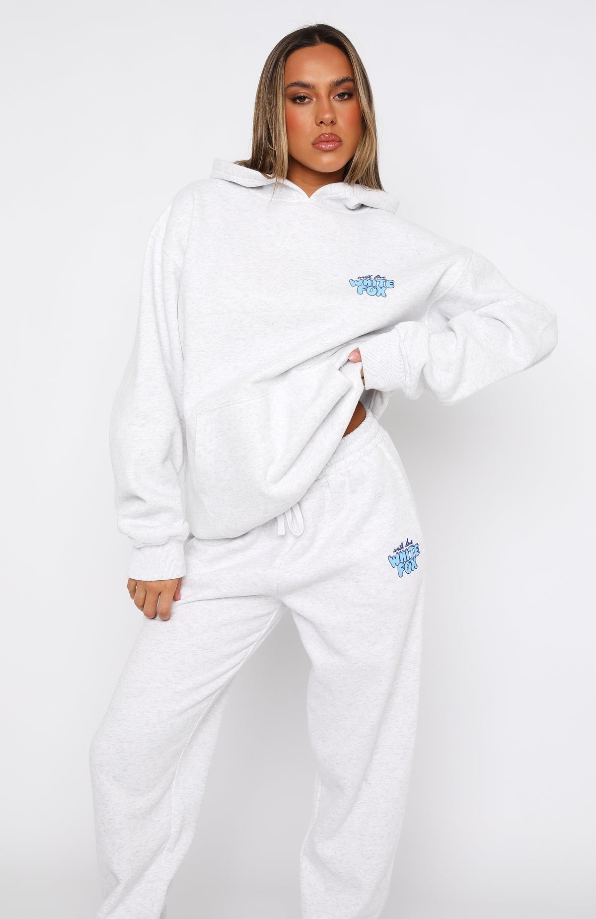 With Love Always Oversized Hoodie Grey MarleXXS/XS