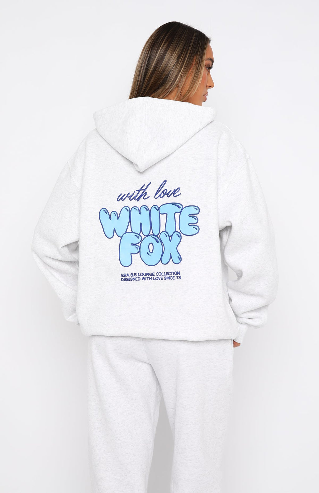 With Love Always Oversized Hoodie Grey MarleS/M