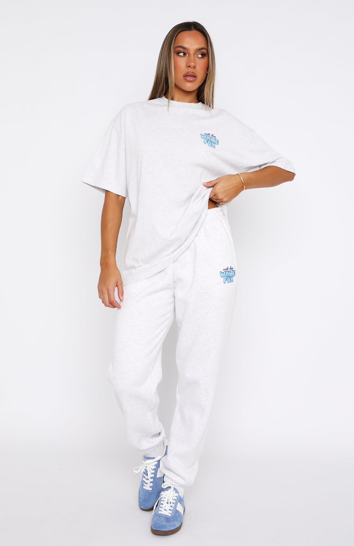 With Love Always Oversized Tee Grey MarleM/L