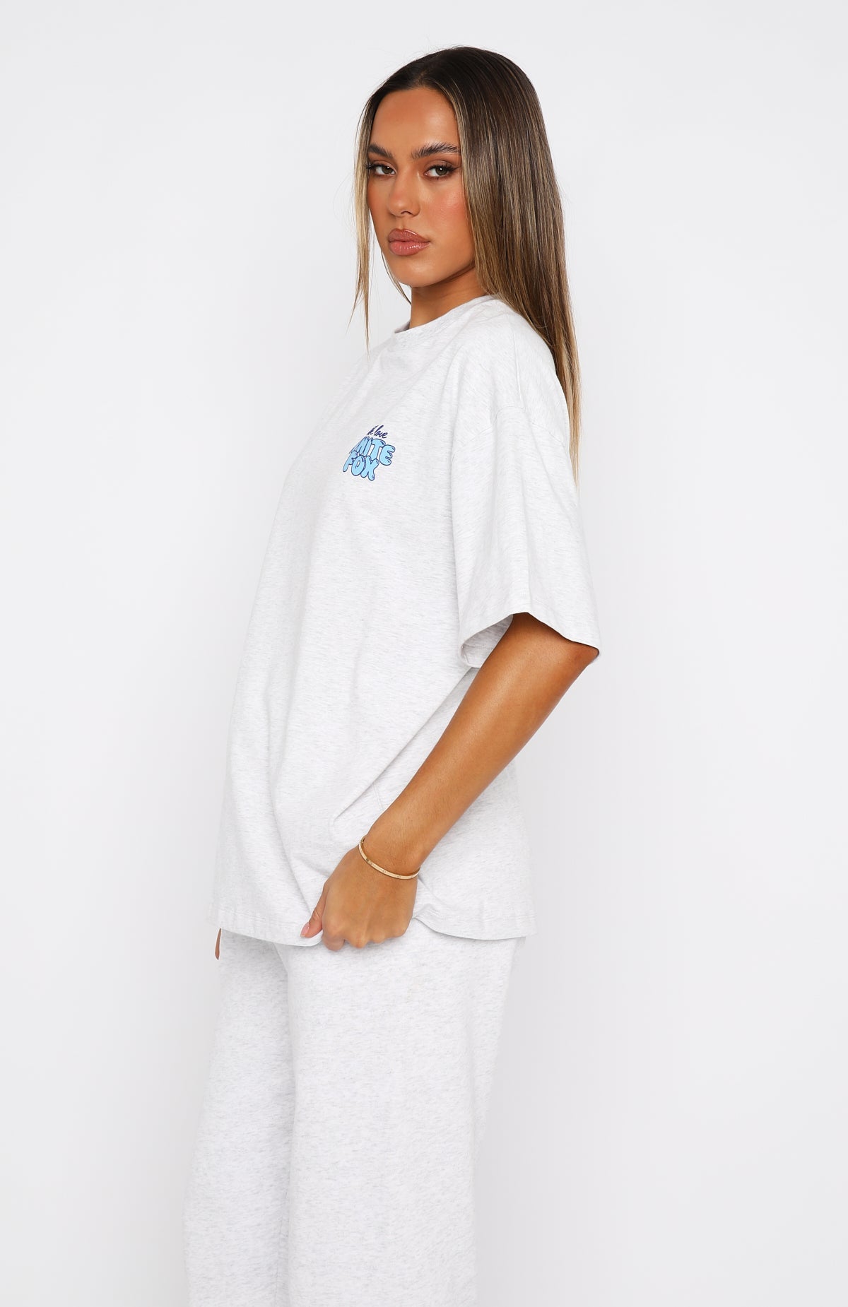 With Love Always Oversized Tee Grey MarleXS/S