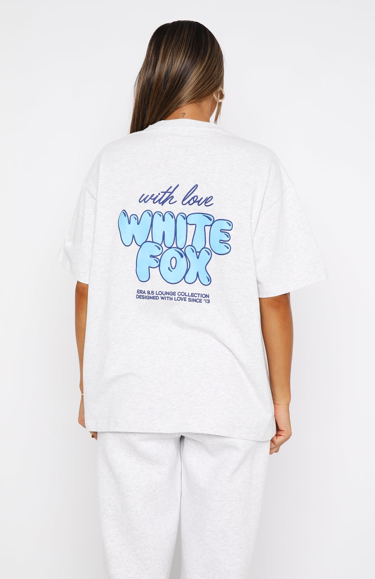 With Love Always Oversized Tee Grey MarleS/M