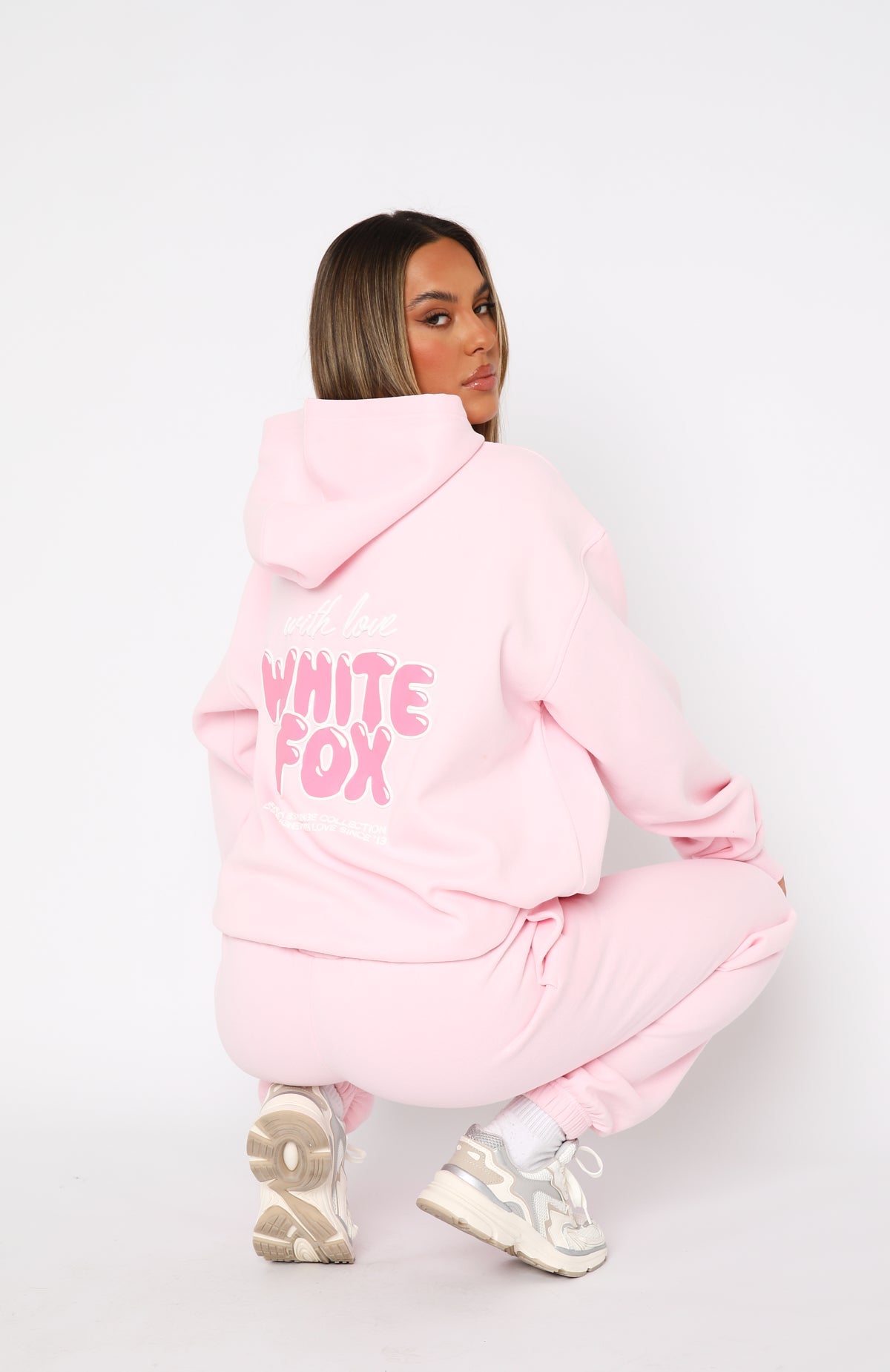 With Love Always Oversized Hoodie Baby PinkXXS/XS