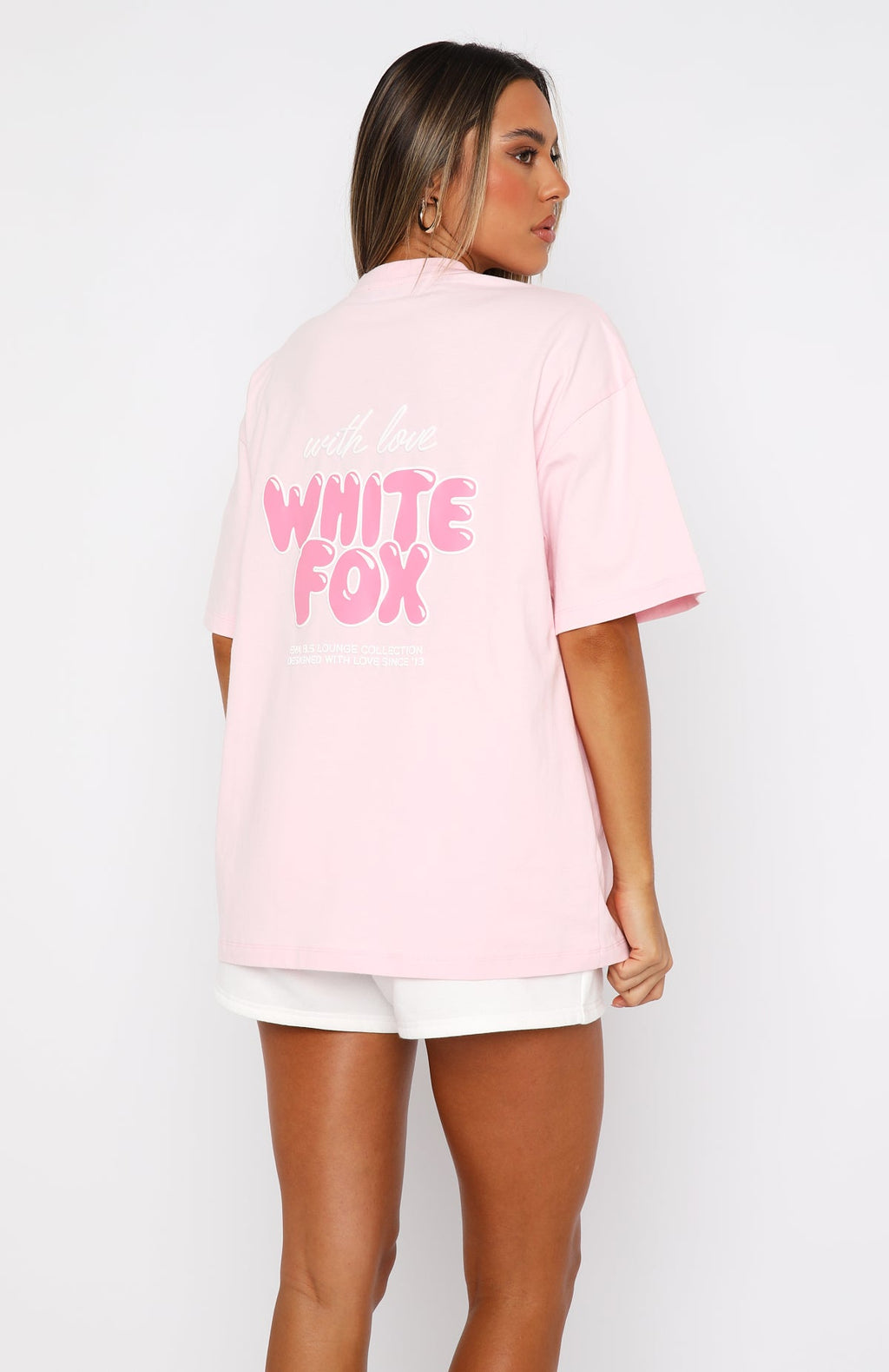 With Love Always Oversized Tee Baby PinkM/L