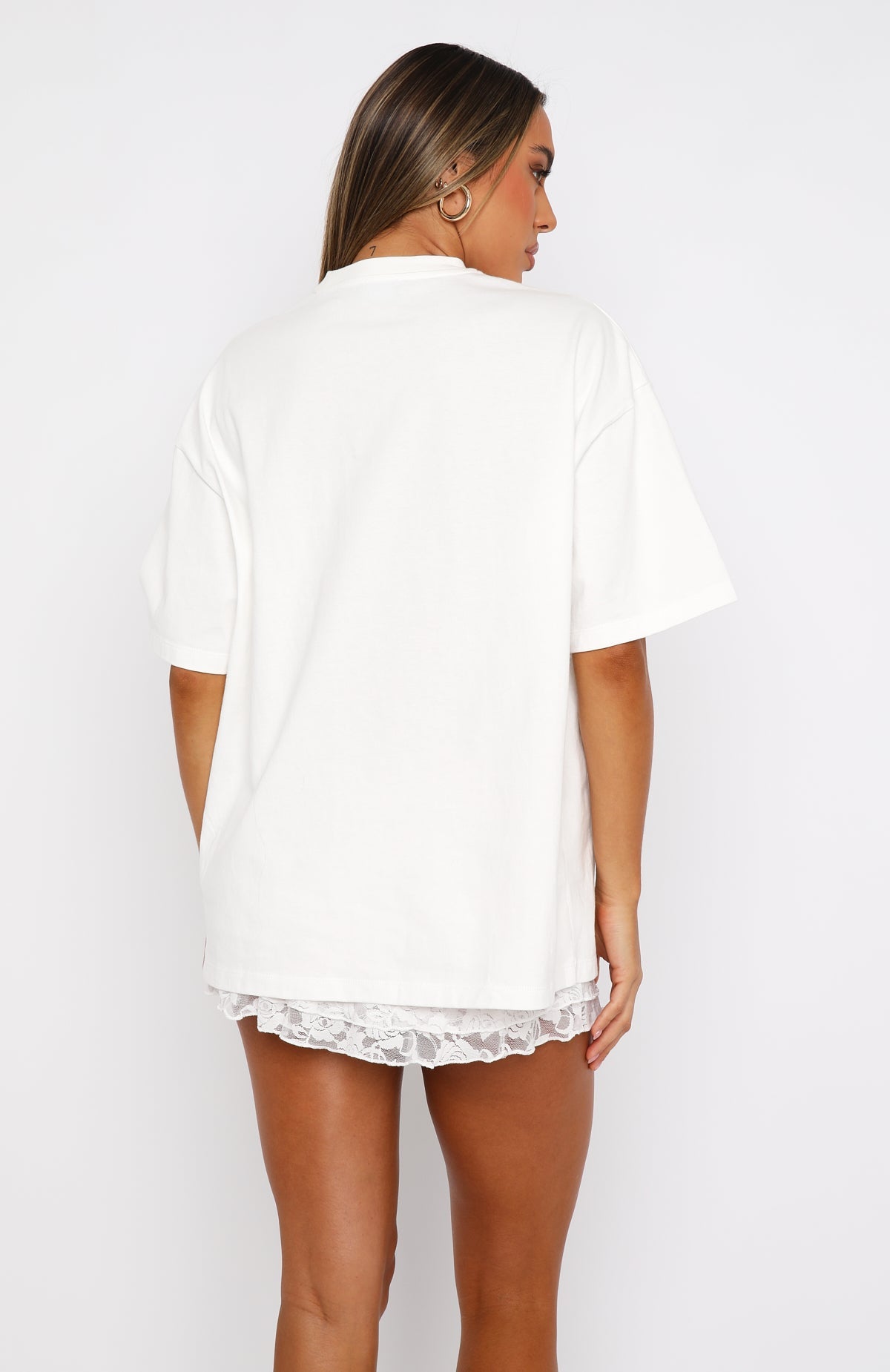 With Love In The Moment Oversized Tee WhiteS/M